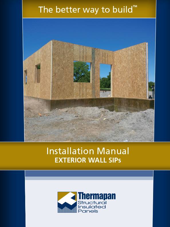 Installationexteriorwall Thermapan Structural Insulated Panels, Inc.