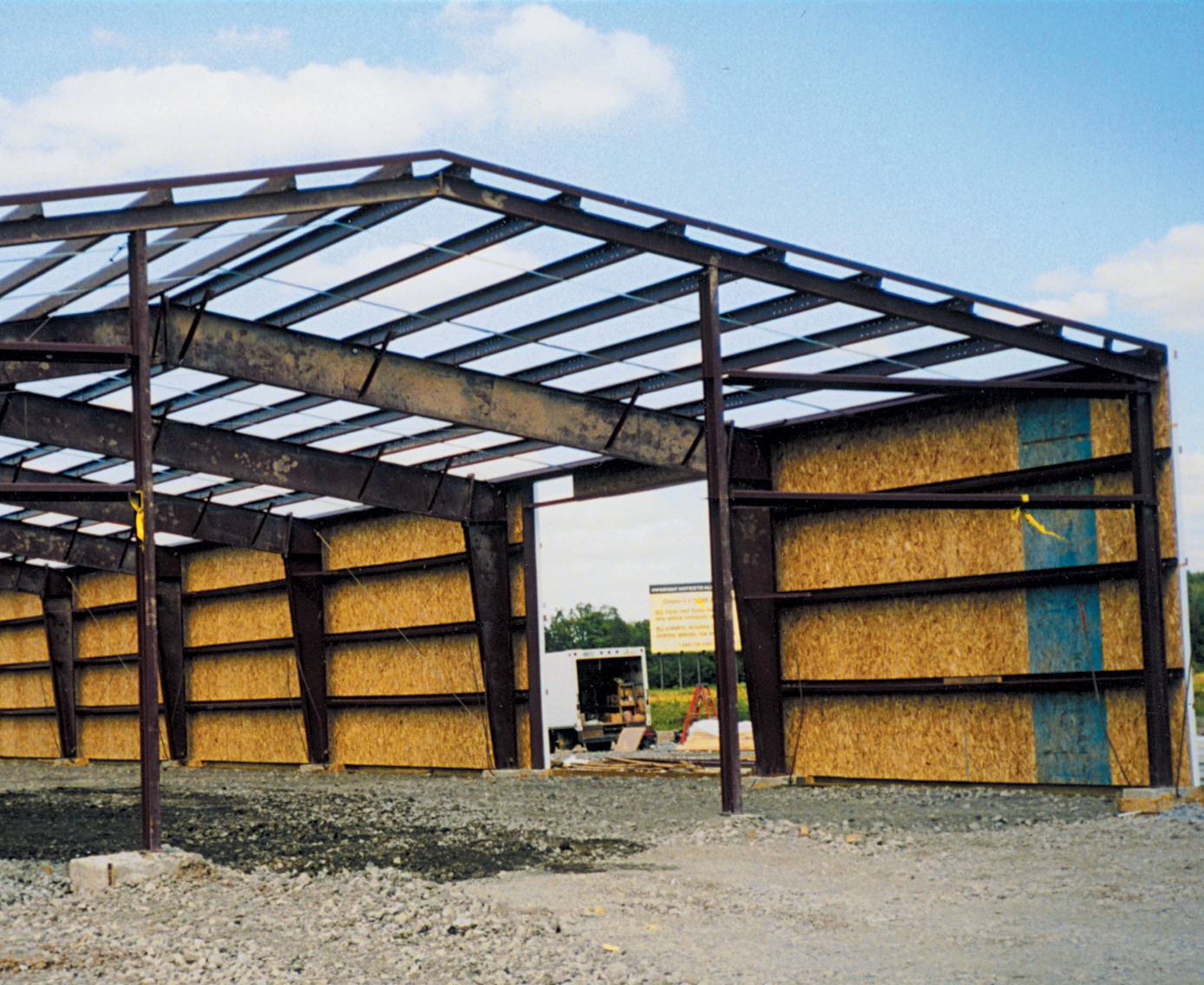 Exterior walls on steel frame Thermapan Structural